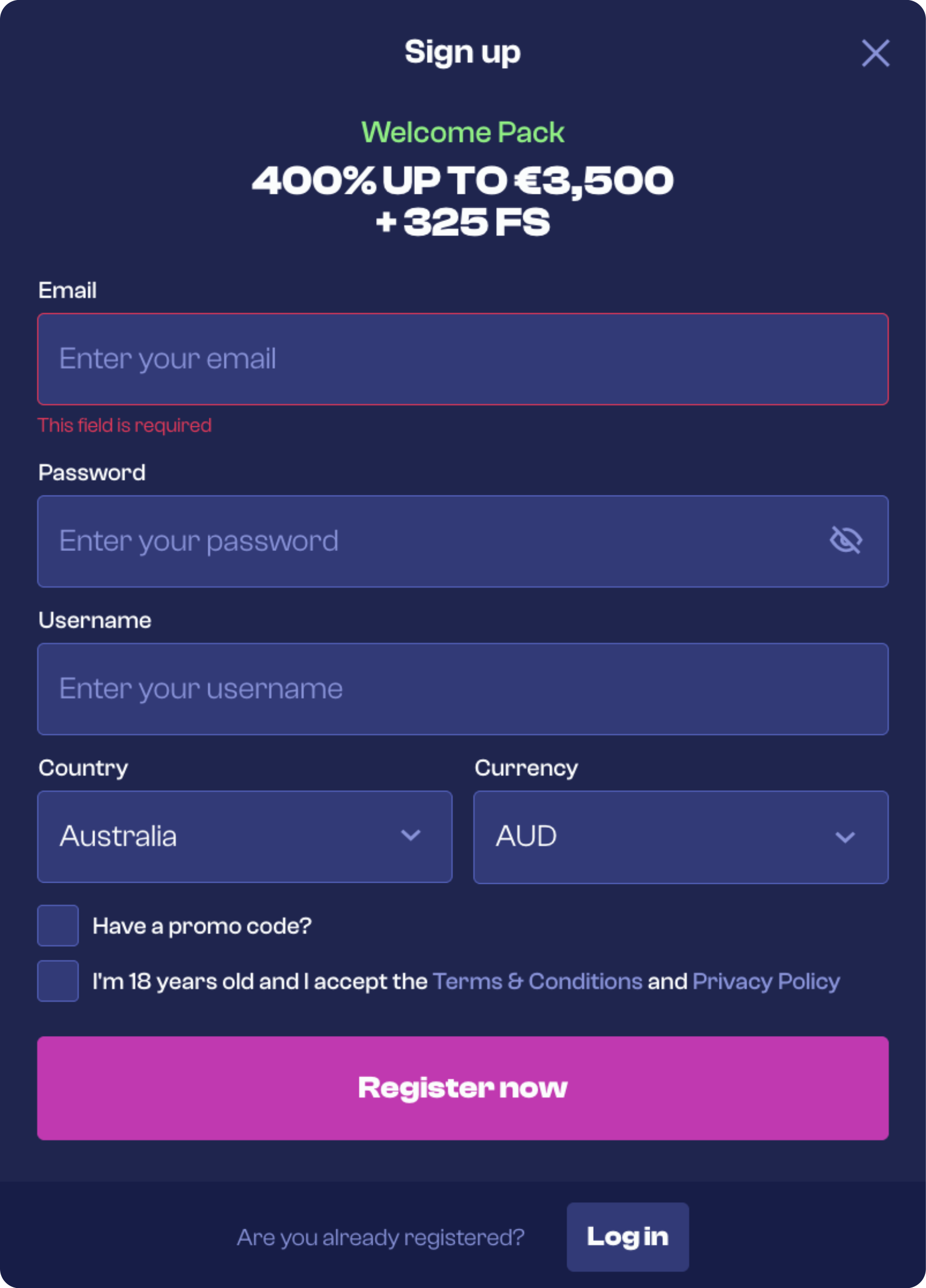 Registration